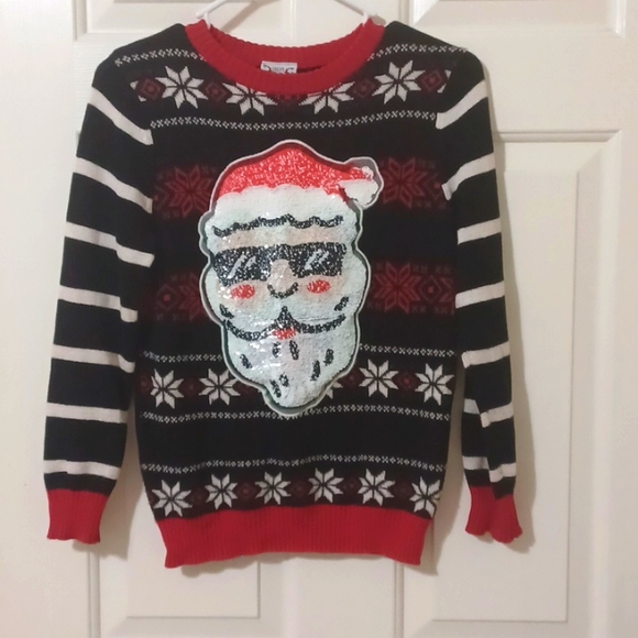 Well Worn Other - Kids ugly Christmas sweater, size M, black, red, white